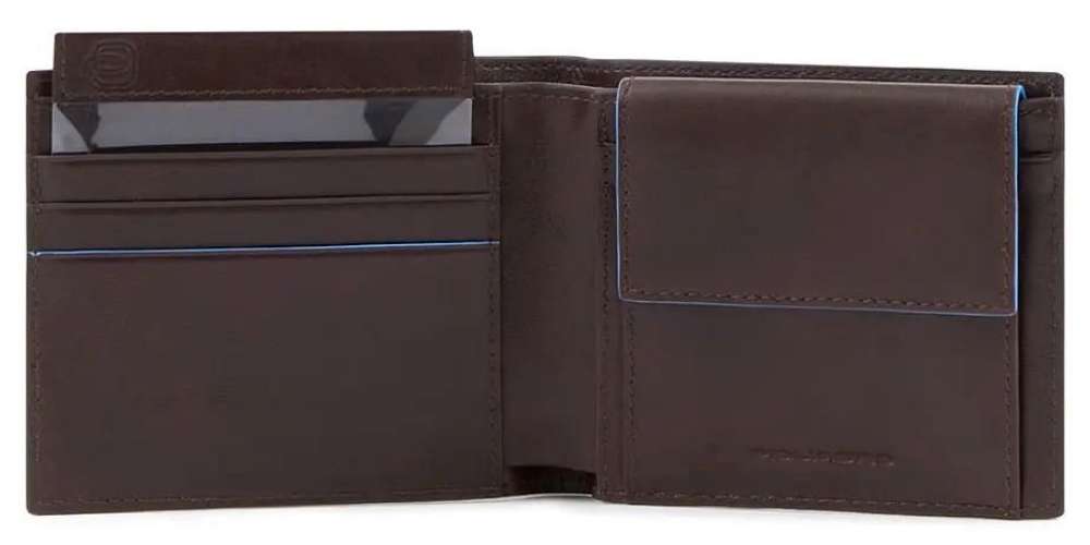 Кошелек мужской Piquadro Blue Square Revamp, кожа натуральная, коричневый  [pu4188b2vr/mo]